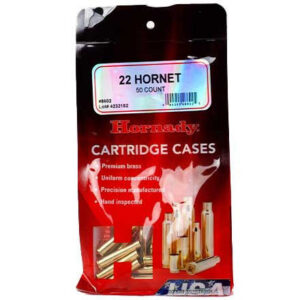 Hornady 22 Hornet Brass Cartridge Cases (50)