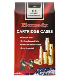Hornady 6.5 Grendel Brass Cartridge Cases (50)
